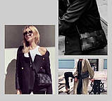 Сумка клатч жіноча стильна плетені модна. Сумочка трендова з плетінням (рожева), фото 3