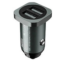 Адаптер автомобільний REMAX Sate RCC226, 2USB, 2.4 А, сірий