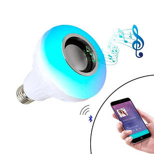 Розумна LED RGB Лампа з Bluetooth динаміком 6+3Вт, пультом ДУ, музична