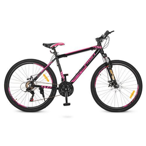 Велосипед для спорту Profi 26" G26YOUNG A26.4 чорно-рожевий кількість швидкостей 21