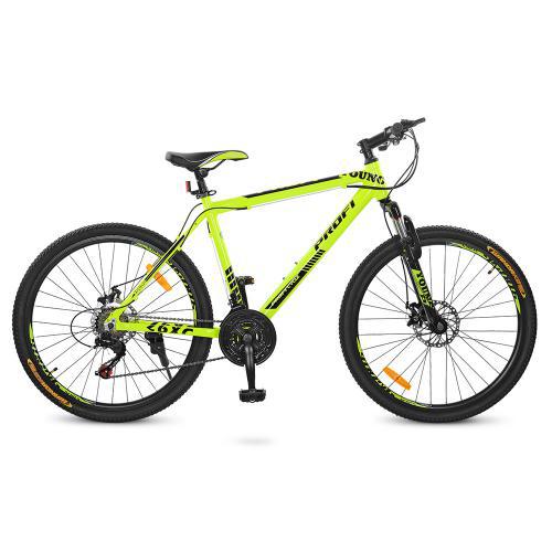 Салатовий спортивний велосипед Profi 26" G26YOUNG A26.1M