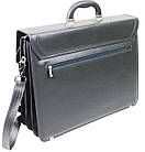 Великий чоловічий портфель з екошкіри AMO SST01 сірий, фото 6