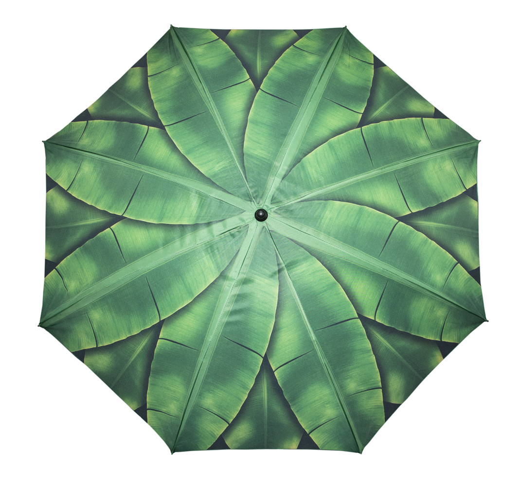 Большой пляжный зонт - 1.8 м. Зеленый, пальмовые листья - усиленный складной зонтик для пляжа (NS) - фото 4 - id-p1193602465