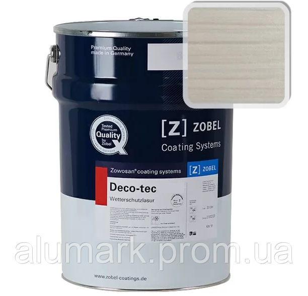 Фасадний Лак ZOBEL Deco-tec 5420 "Weiss" білий 0.20" шовковисто-матовий, 1 л, фото 2
