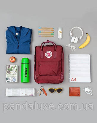 Рюкзак стильний Fjallraven Kanken Classic 16л чорний, фото 3