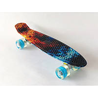 Пеніборд Penny Board скейт дитячий 12 мультибарвів міський транспорт