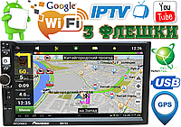 Автомагнитола Pioneer 8702 2DIN, GPS, Android 9.1, IpTV, WIFI, FM