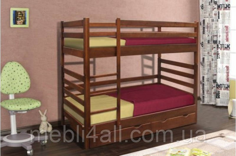 Дерев'яне двох'ярусне ліжко-трансформер "Засоня", фото 1