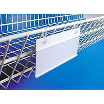 Цінникотримач універсальний підвісний білий 110*39 мм (1318), фото 2