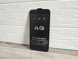 Матове захисне скло ПОВНИЙ КЛЕЙ для Xiaomi Redmi 4x чорне на весь екран