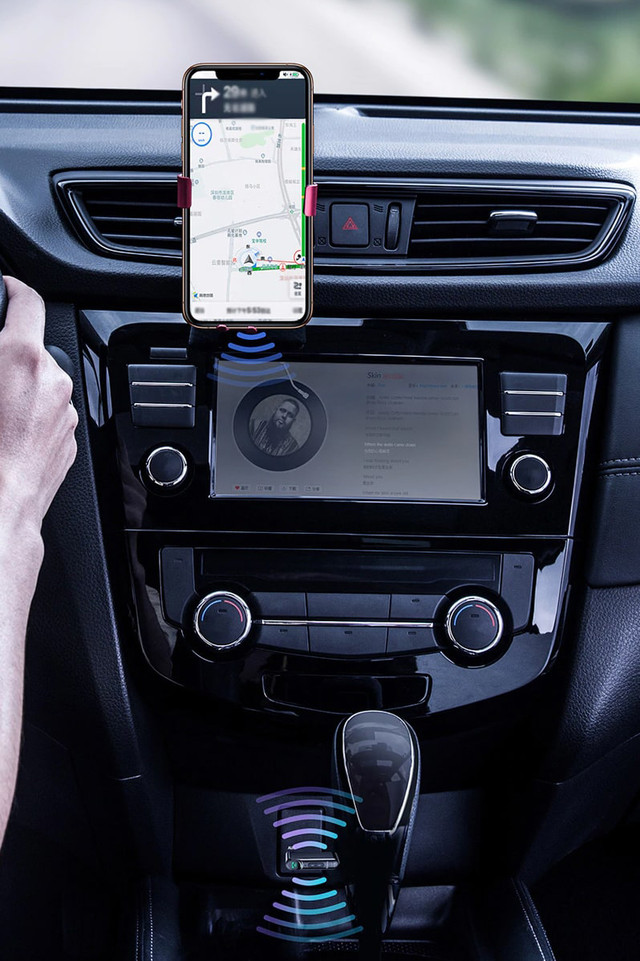 Bluetooth аудіо адаптер AUX Baseus Qiyin Car Receiver (WXQY-01)