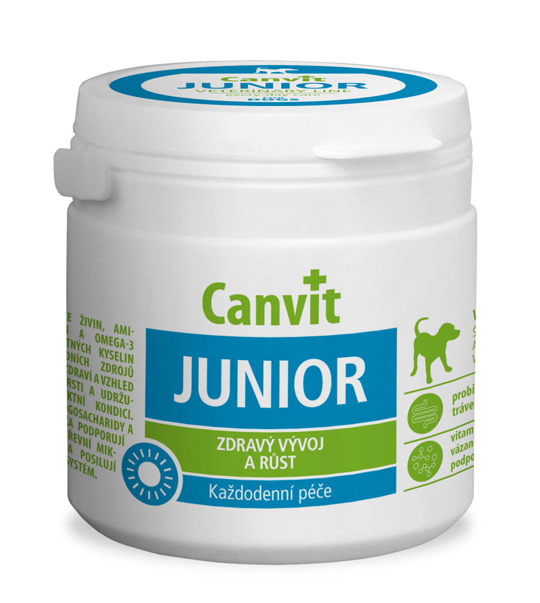 Canvit Junior for dogs (Канвіт Джуніор для собак) кормова добавка для цуценят і молодих собак