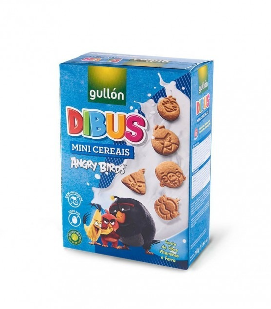 Печиво Gullon Dibus Angry Birds mini cereales без лактози 250 г Іспанія