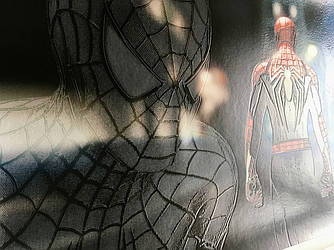 Постер Людина павук Spider-Man на стіну на полотні за номерами№2 50 см х 35 см