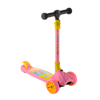 Дитячий самокат Scooter 4 колеса підсвітка + мікрофон
