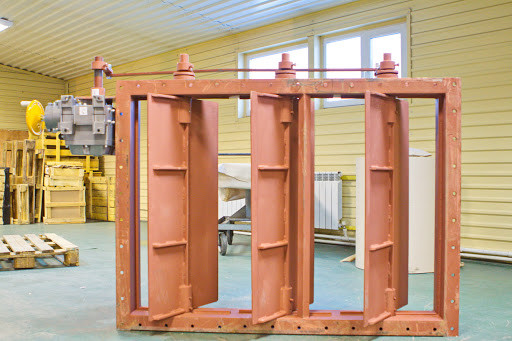 Прямокутні газолотні триосьові клапани ПГВУ 297-80, фото 1