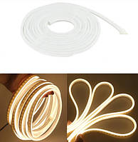Гнучка неонова світлодіодна стрічка NEON LED 2835 (120 світлодіодів/метр) Теплий білий