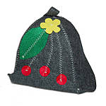 Шапка для бани "Вишенки", (шерсть)