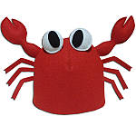 Шапка для лазні "Краб", (червоний фетр)