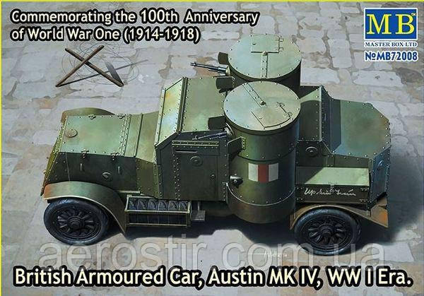 Бронеавтомобіль Austin Mk.IV, 1914-1918 1/72 Майстер БОКС 72008, фото 1