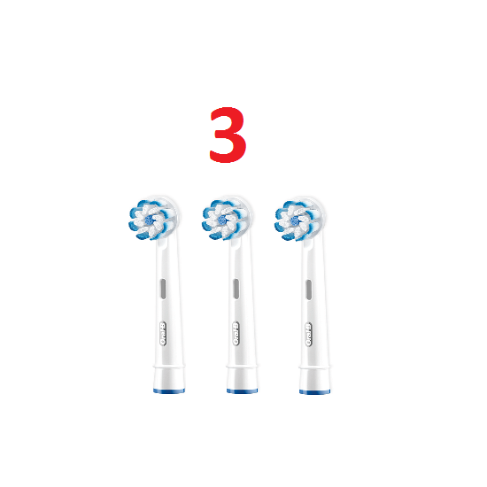 Насадки для електрощітки Oral-b Sensi Ultra Thin EB60 3 шт., фото 1