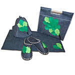 Набір подарунковий для лазні "Дубок" (напіввовна) 5 в 1