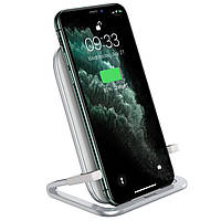 Бездротовий зарядний пристрій Baseus Rib Horizontal and Vertical Holder 15 W (WXPG-02), White