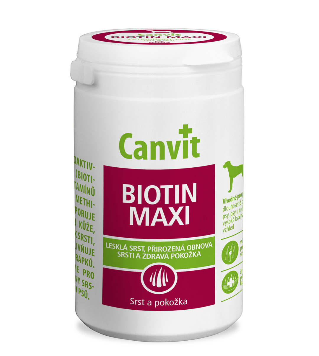 Canvit Biotin maxi (Канвіт Біотин максі) вітамінна кормова добавка для ідеальної шерсті собак від 25 кг.