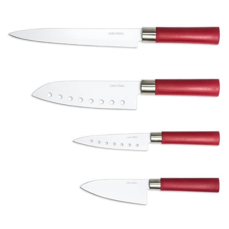 Набор ножей Cecotec 4 Santoku Ceramic-Coated Kit CCTC-01003 (8435484010030), фото 1