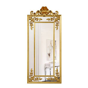 Дзеркало підлогове інтер'єрне Casa Verdi Bonapart 201 см *90 см золото. Рама МДФ