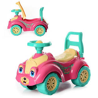 Дитяча каталка-толокар ТехноК 0823 прогулянковий автомобіль Кішечка