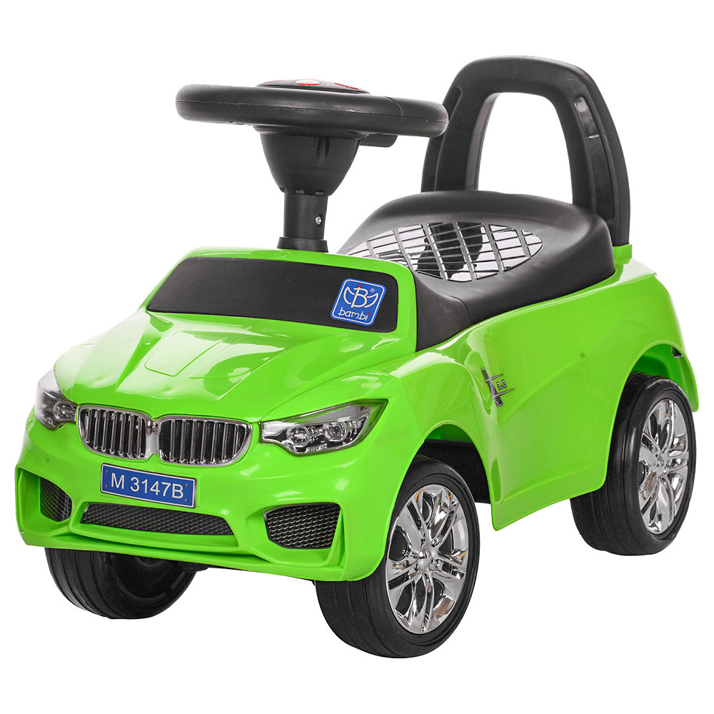 Музичний толокар машинка Bambi M 3147B червоний, зелений