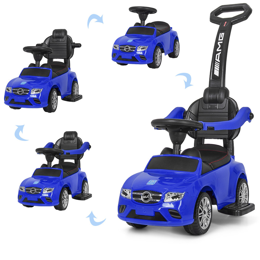 Машинка толокар-каталка Bambi M 3902L-1 з батьківською ручкою