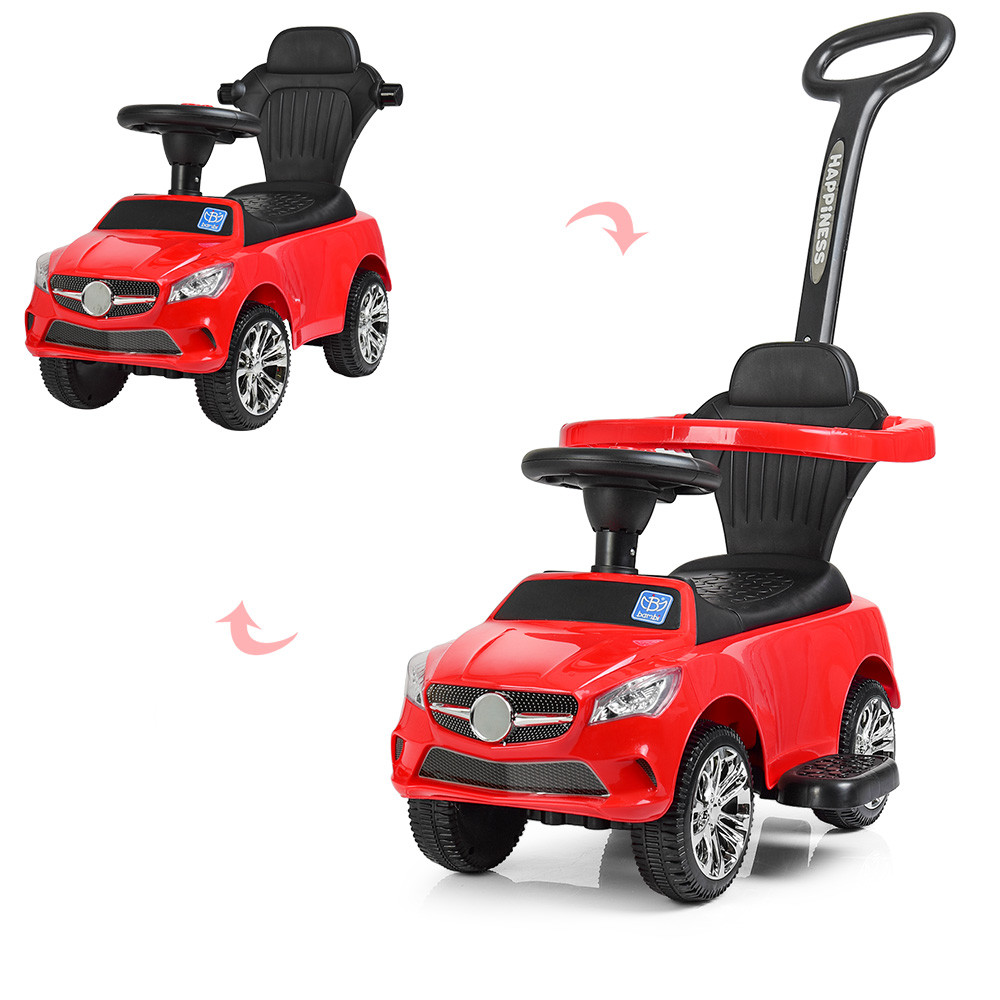 Машинка з магнітолою Bambi M 3503C (MP3) — 3 з батьківською ручкою й підсвіткою фар