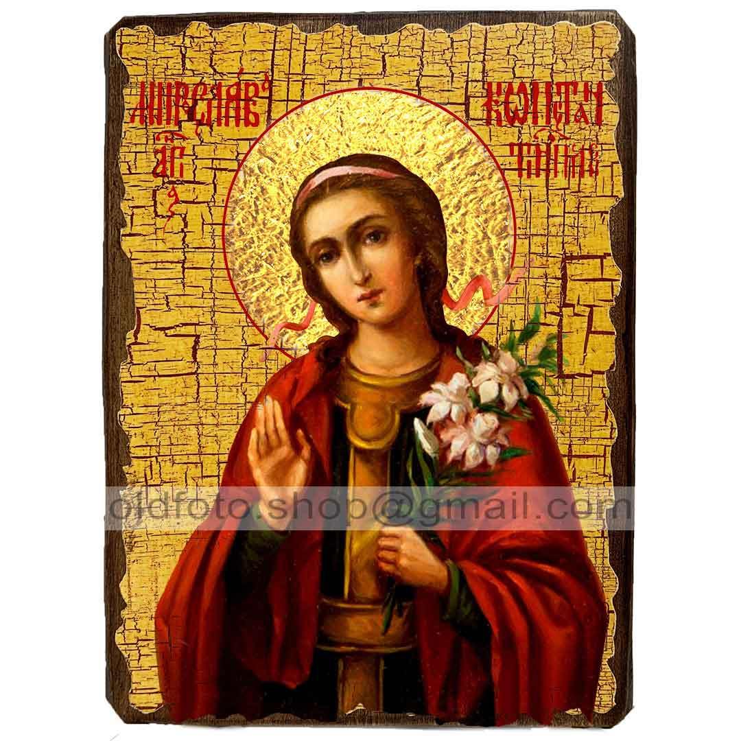 Ікона Мирослава Свята мучениця ,ікона на дереві 130х170 мм, фото 1