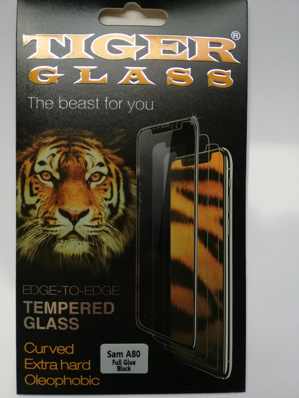 Захисне скло Samsung A80 A805 Tiger Glass Black