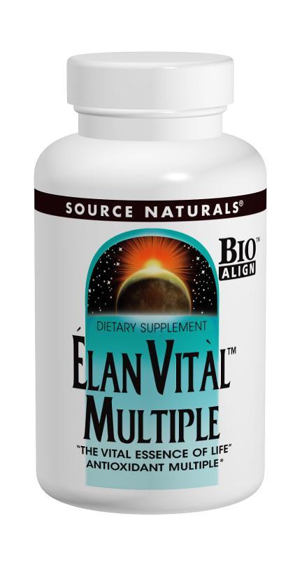 Мультивітаміни, Elan Vital, Source Naturals, 30 таблеток, фото 1