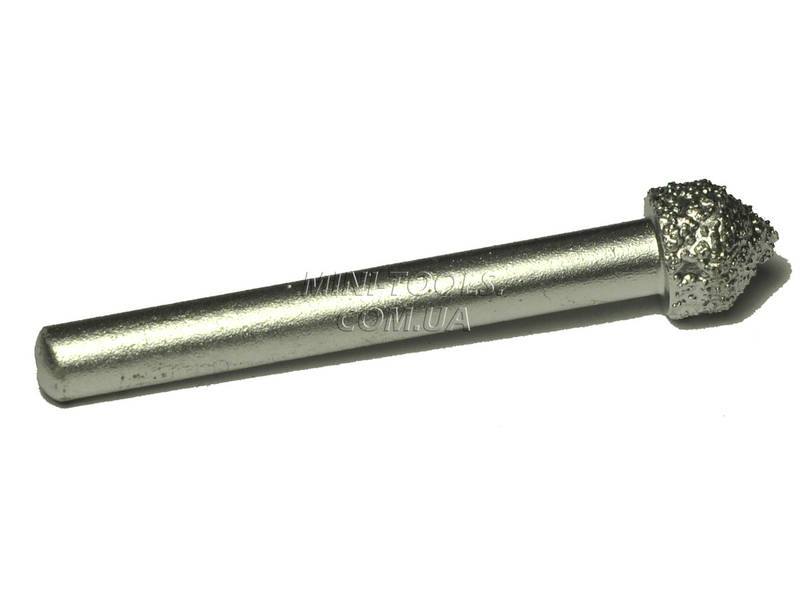 Борфреза спечений алмаз тип K 2 шт. YDS Tools. Хвостовик 6 мм, фото 3