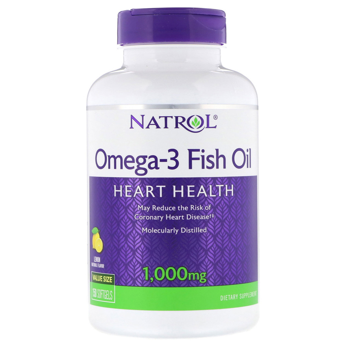 Омега-3 Риб'ячий Жир 1000 мг, Omega-3 Fish Oil, Natrol, 150 желатинових капсул, фото 1