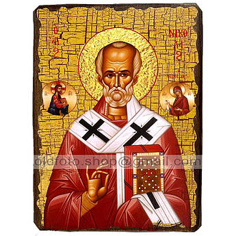 Ікона Микола Чудотворець ,ікона на дереві 130х170 мм