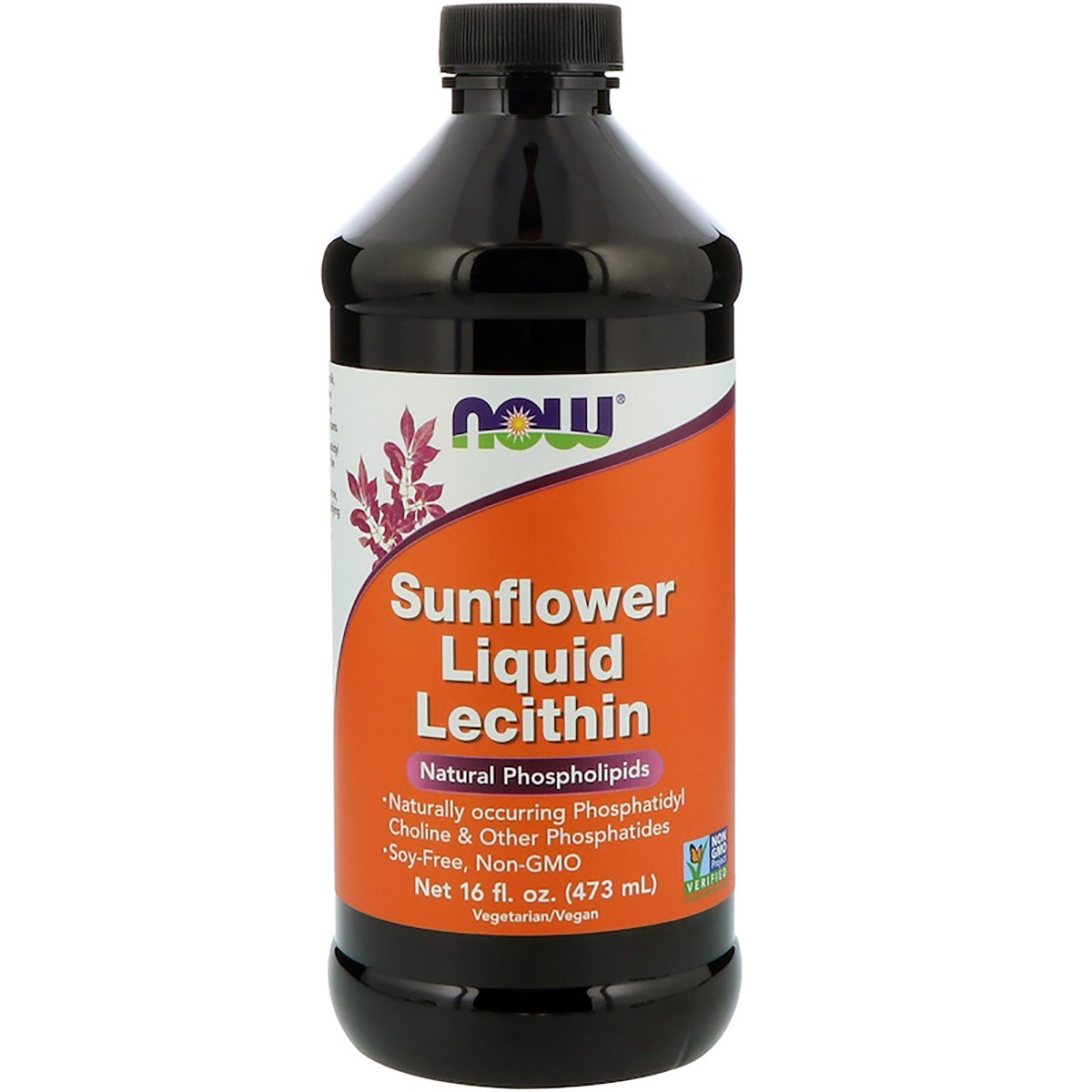 Соняшниковий лецитин, Sunflower Liquid Lecithin, Now Foods, 473 мл., фото 1