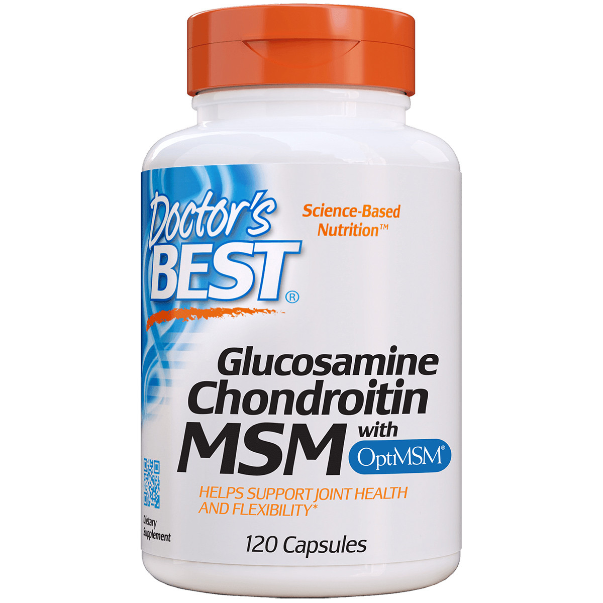 Глюкозамін & Хондроітин & МСМ, OptiMSM, Doctor's s Best, 120 капсул