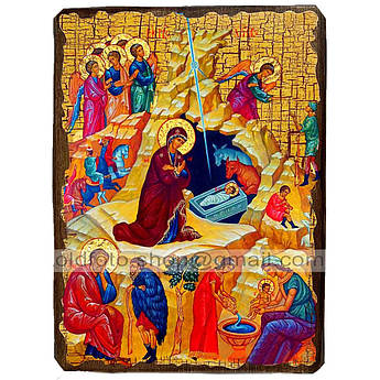 Ікона Різдво Христове ,ікона на дереві 130х170 мм