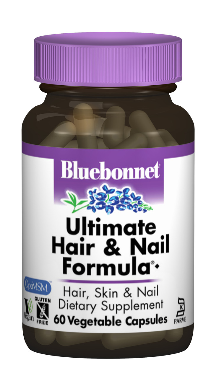 Остаточна Формула для Волосся і Нігтів, Bluebonnet Nutrition, 60 гельових капсул