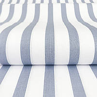 Бязь Gold бавовняна "блакитна смужка 1см" 220см, фото 3