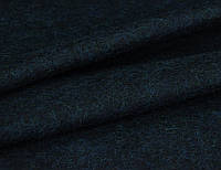 Пальтовая ткань итальянская натуральная ангора с кашемиром однотонная темно синяя CH 105