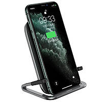 Бездротовий зарядний пристрій Baseus Rib Horizontal and Vertical Holder 15 W (WXPG-01), Black