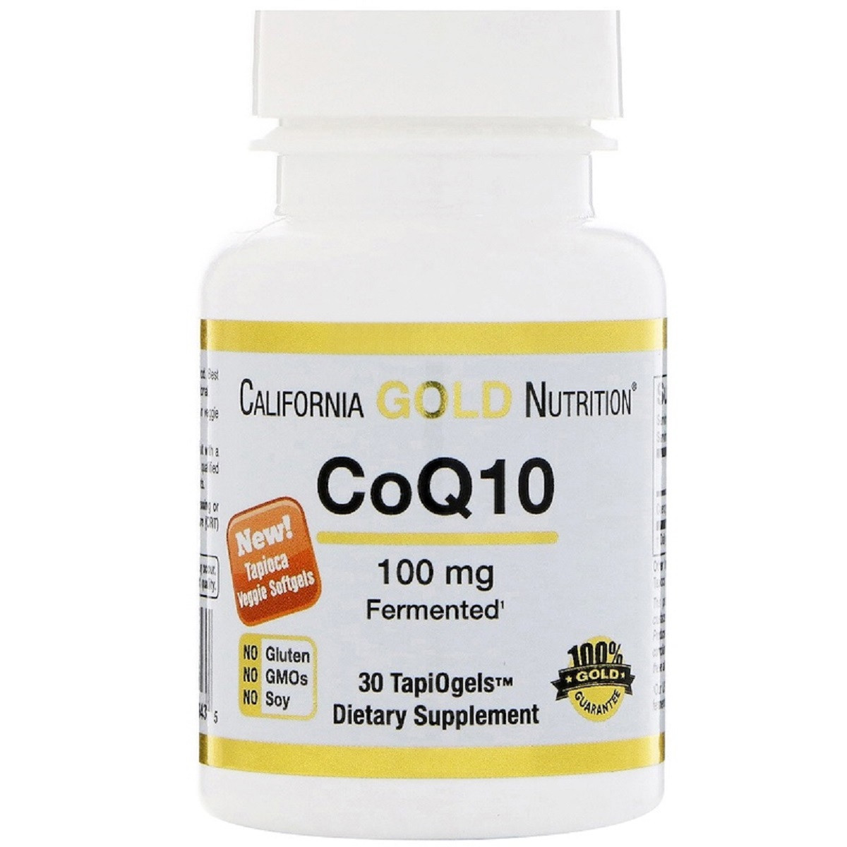 Коензим Q10, CoQ10, California Gold Nutrition, 100 мг, 30 Таблеток Вегетаріанських, фото 1