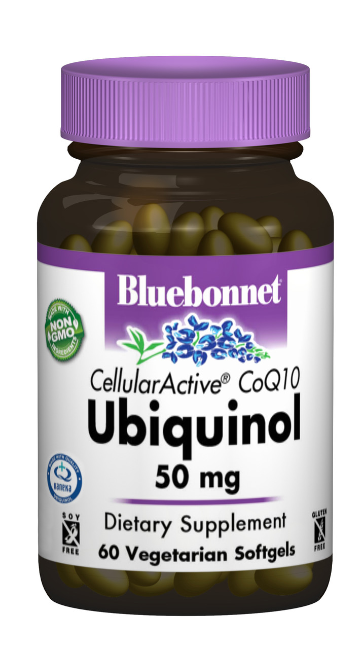 Убихинол 50мг, Cellular Active, Bluebonnet Nutrition, 60 желатинових капсул