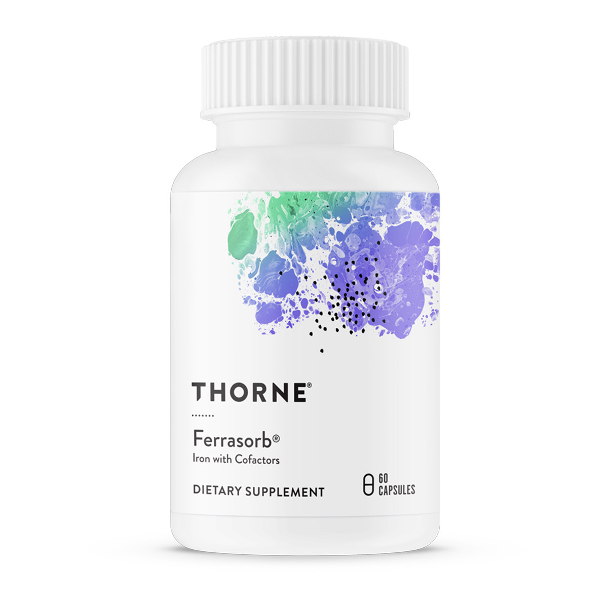 Будівельна Формула Крові, Ferrasorb, Thorne Research, 60 гельових капсул